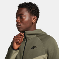 Nike Tech Fleece Vest Sportswear Olive Green Dark Green Black