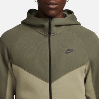 Nike Tech Fleece Vest Sportswear Olijfgroen Donkergroen Zwart