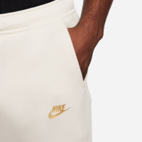 Nike Tech Fleece Sweat Pants Sportswear White Black Gold