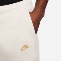 Nike Tech Fleece Joggingbroek Sportswear Wit Zwart Goud