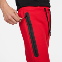 Nike Tech Fleece Joggingbroek Sportswear Rood Zwart Zwart