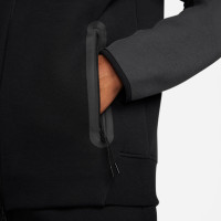 Nike Tech Fleece Vest Sportswear Black Grey Bright Red