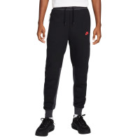 Nike Tech Fleece Joggingbroek Sportswear Zwart Grijs Felrood