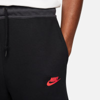 Nike Tech Fleece Joggingbroek Sportswear Zwart Grijs Felrood