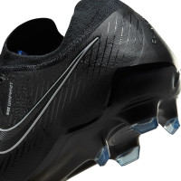 Nike Phantom GX II Elite Black Gras Voetbalschoenen (FG) Zwart Donkergrijs