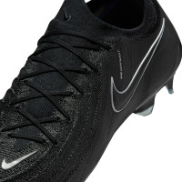 Nike Phantom GX II Elite Black Gras Voetbalschoenen (FG) Zwart Donkergrijs
