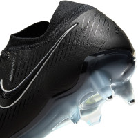 Nike Phantom GX II Elite Black IJzeren-Nop Voetbalschoenen (SG) Anti-Clog Zwart Donkergrijs