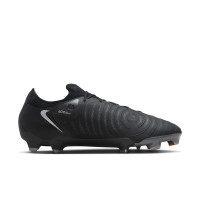 Nike Phantom GX II Pro Black Gras Voetbalschoenen (FG) Zwart Donkergrijs