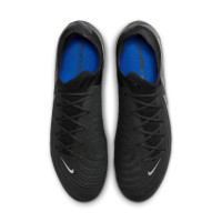 Nike Phantom GX II Pro Black Gras Voetbalschoenen (FG) Zwart Donkergrijs