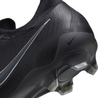 Nike Phantom GX II Pro Black Gras Voetbalschoenen (FG) Zwart Donkergrijs