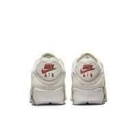 Nike Air Max 90 Sneakers Beige Rood Olijfgroen