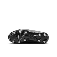 Nike Phantom GX II Academy Black Grass/Artificial Grass Football Shoes (MG) Kids Black Dark Grey