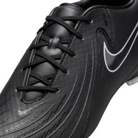 Nike Phantom GX II Academy Black Gras / Kunstgras Voetbalschoenen (MG) Zwart Donkergrijs