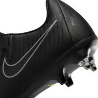 Nike Phantom GX II Academy Black IJzeren-Nop Voetbalschoenen (SG) Anti-Clog Zwart Donkergrijs