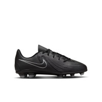 Nike Phantom GX II Club Black Grass/Artificial Grass Football Shoes (MG) Kids Black Dark Grey