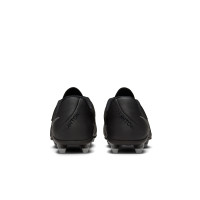 Nike Phantom GX II Club Black Grass/Artificial Grass Football Shoes (MG) Kids Black Dark Grey