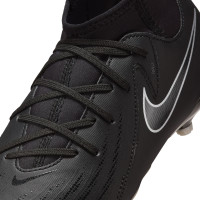 Nike Phantom Luna II Shadow Academy Gras / Kunstgras Voetbalschoenen (MG) Kids Zwart Donkergrijs