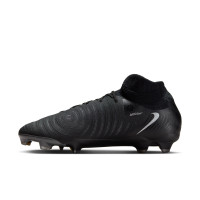 Nike Phantom Luna II Pro Black Gras Voetbalschoenen (FG) Zwart Donkergrijs
