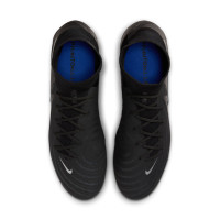 Nike Phantom Luna II Pro Black Gras Voetbalschoenen (FG) Zwart Donkergrijs