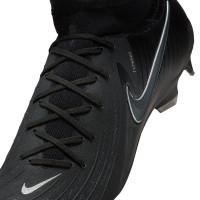 Nike Phantom Luna II Pro Black Gras Voetbalschoenen (FG) Zwart Donkergrijs