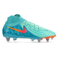 Nike Phantom Luna II Vortex Elite Iron Stud Football Shoes (SG) Pro Player Light Blue Light Green