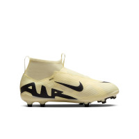 Nike Zoom Mercurial Superfly 9 Pro Gras Football Shoes (FG) Kids Yellow Black