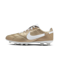 Nike Premier III Gras Football Shoes (FG) Gold White