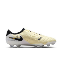 Nike Tiempo Legend 10 Elite Gras Football Shoes (FG) Yellow White Black Gold