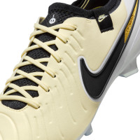 Nike Tiempo Legend 10 Elite Gras Football Shoes (FG) Yellow White Black Gold