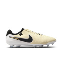 Nike Tiempo Legend 10 Pro Gras Football Shoes (FG) Yellow White Black Gold