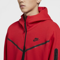 Nike Trainingspak Tech Fleece Rood Zwart Zwart