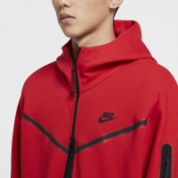 Nike Vest Tech Fleece Red Black Black