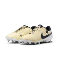 Nike Tiempo Legend 10 Academy Grass/Artificial Grass Football Shoes (MG) Yellow White Black Gold