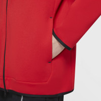 Nike Tracksuit Tech Fleece Red Black Black