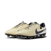 Nike Tiempo Legend 10 Academy Iron Nop Football Shoes (SG) Anti-Clog Yellow White Black
