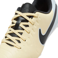 Nike Tiempo Legend 10 Club Grass/Artificial Grass Football Shoes (MG) Kids Yellow White Black