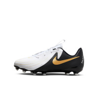 Nike Phantom GX II Academy Mad Ready Gras / Kunstgras Voetbalschoenen (MG) Kids Zwart Gebroken Wit Goud