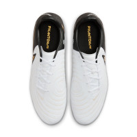 Nike Phantom GX II Academy Mad Ready Grass/Artificial Grass Football Shoes (MG) Black Off White Gold