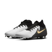 Nike Phantom Luna II Academy Gras / Kunstgras Voetbalschoenen (MG) Zwart Gebroken Wit Goud