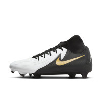 Nike Phantom Luna II Academy Gras / Kunstgras Voetbalschoenen (MG) Zwart Gebroken Wit Goud