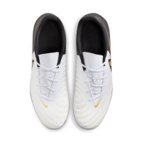 Nike Phantom GX II Club Mad Ready Grass/Artificial Grass Football Shoes (MG) Black Off White Gold