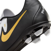 Nike Phantom GX II Club Mad Ready Grass/Artificial Grass Football Shoes (MG) Black Off White Gold