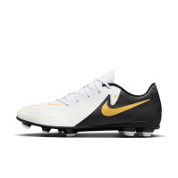 Nike Phantom GX II Club Mad Ready Grass/Artificial Grass Football Shoes (MG) Black Off White Gold