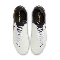 Nike Phantom GX II Pro Mad Ready Gras Voetbalschoenen (FG) Zwart Gebroken Wit Goud