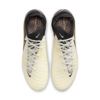 Nike Phantom GX II Elite Mad Ready Iron-Nop Football Shoes (SG) Anti-Clog Black Off-White Gold