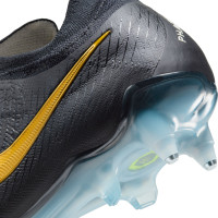 Nike Phantom GX II Elite Mad Ready Iron-Nop Football Shoes (SG) Anti-Clog Black Off-White Gold