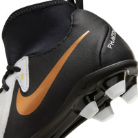 Nike Phantom Luna II Club Grass/Artificial Grass Football Shoes (MG) Kids Black Off White Gold