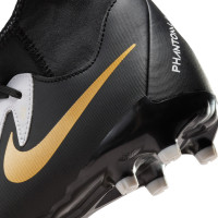 Nike Phantom Luna II Academy Grass/Artificial Grass Football Shoes (MG) Kids Black Off White Gold