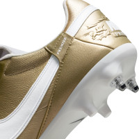 Nike Premier III Iron Nop Football Shoes (SG) Anti-Clog Gold White