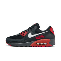 Nike Air Max 90 Sneakers Zwart Donkergrijs Wit Rood